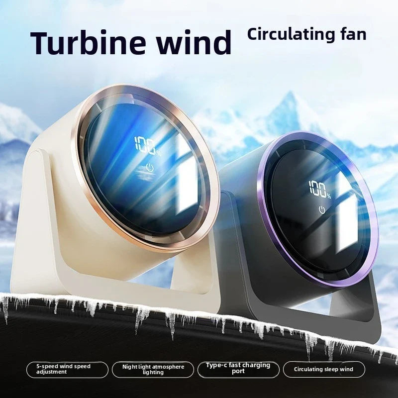 Touchscreen Circulating Mini Fan