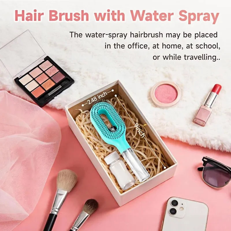 Fluffy Spray Hairbrush Combo