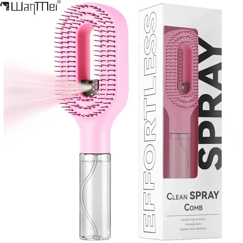Fluffy Spray Hairbrush Combo